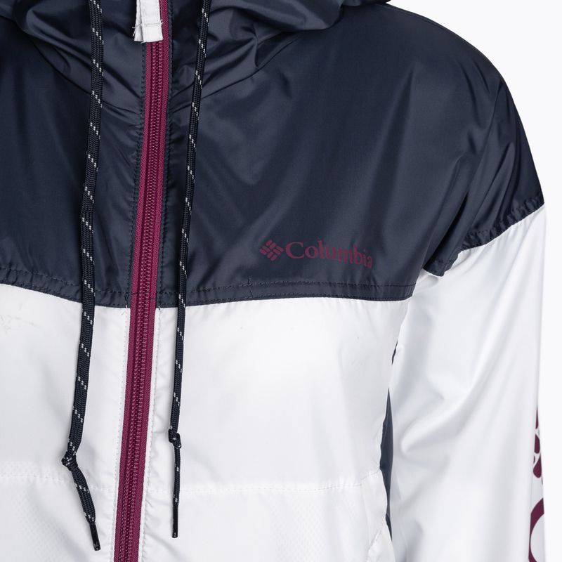 Kurtka przeciwwiatrowa damska Columbia Flash Challenger Novelty white/nocturnal 3