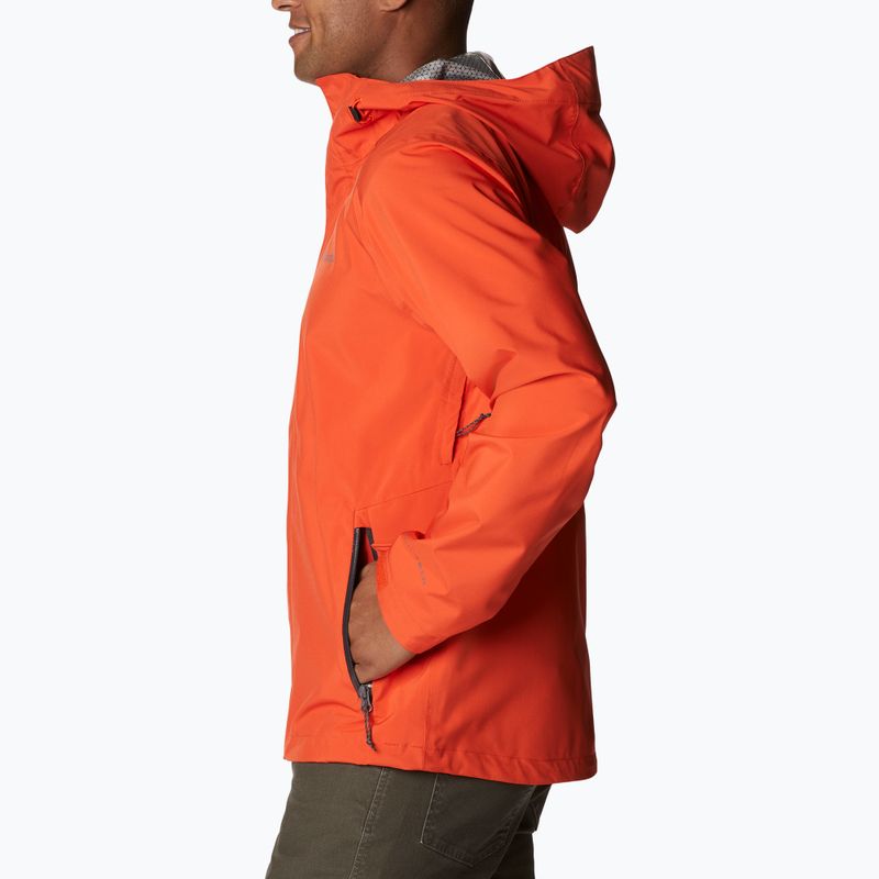 Kurtka przeciwdeszczowa męska Columbia Earth Explorer red quartz 7