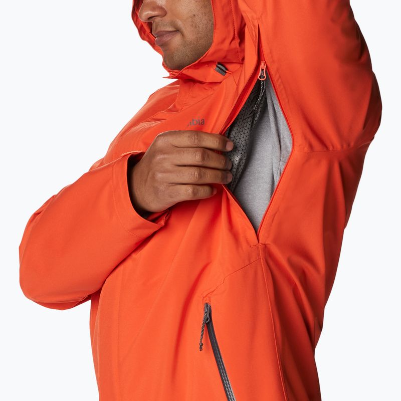 Kurtka przeciwdeszczowa męska Columbia Earth Explorer red quartz 15