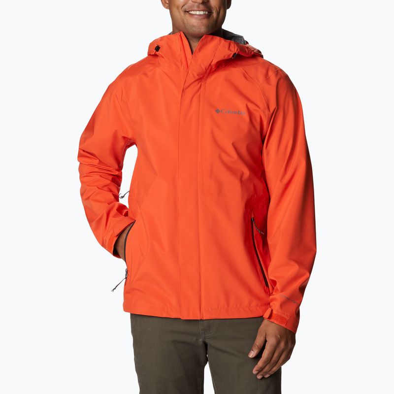 Kurtka przeciwdeszczowa męska Columbia Earth Explorer red quartz 2