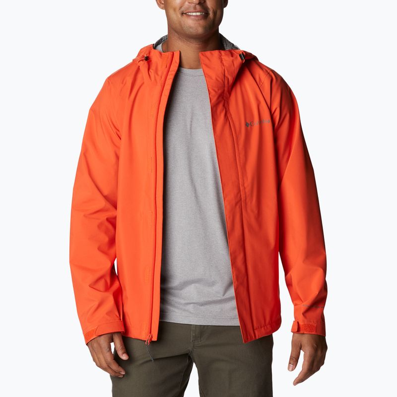 Kurtka przeciwdeszczowa męska Columbia Earth Explorer red quartz 6