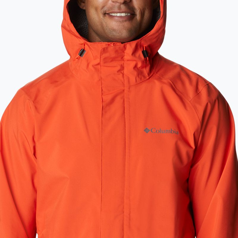 Kurtka przeciwdeszczowa męska Columbia Earth Explorer red quartz 11
