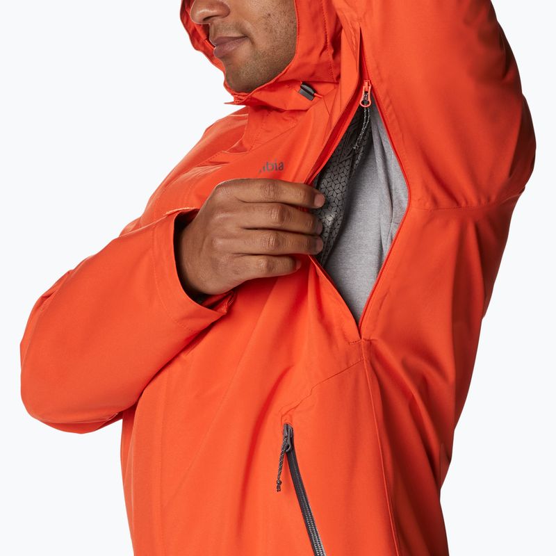 Kurtka przeciwdeszczowa męska Columbia Earth Explorer red quartz 13