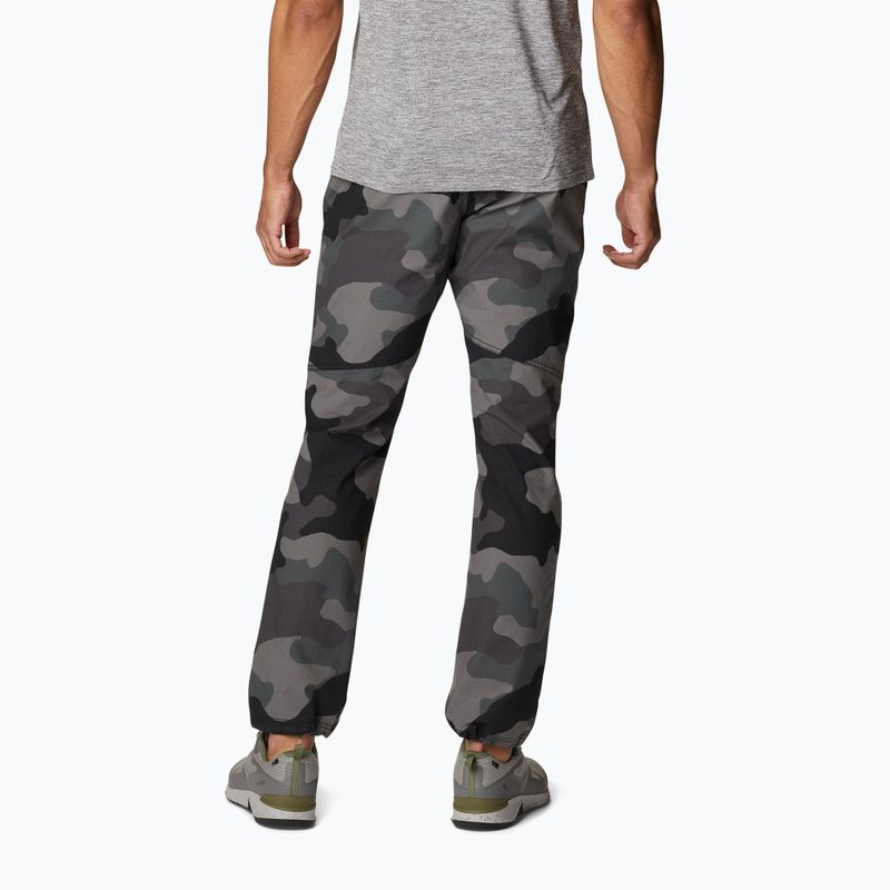 Spodnie trekkingowe męskie Columbia Wallowa Belted black mod camo 2