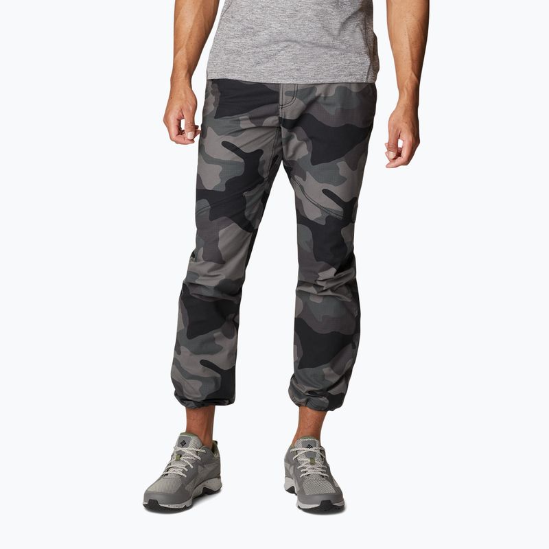 Spodnie trekkingowe męskie Columbia Wallowa Belted black mod camo 4