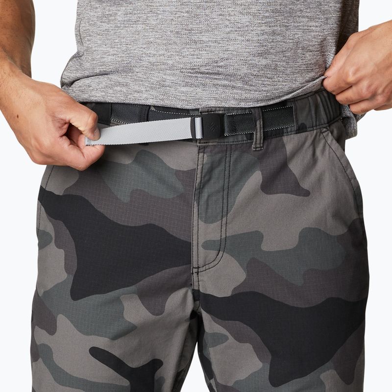 Spodnie trekkingowe męskie Columbia Wallowa Belted black mod camo 6