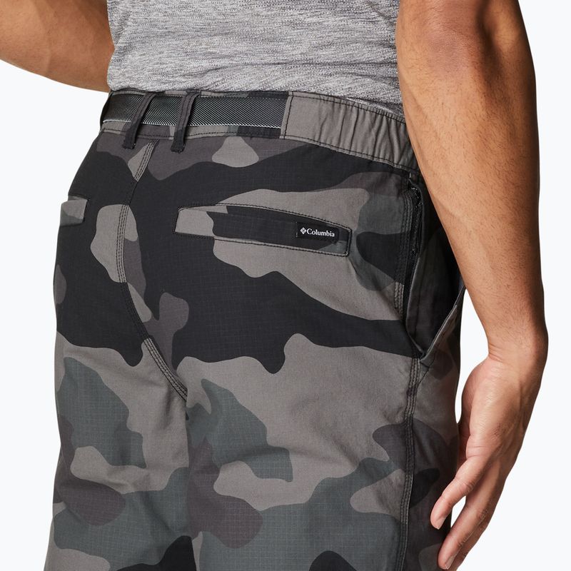 Spodnie trekkingowe męskie Columbia Wallowa Belted black mod camo 7