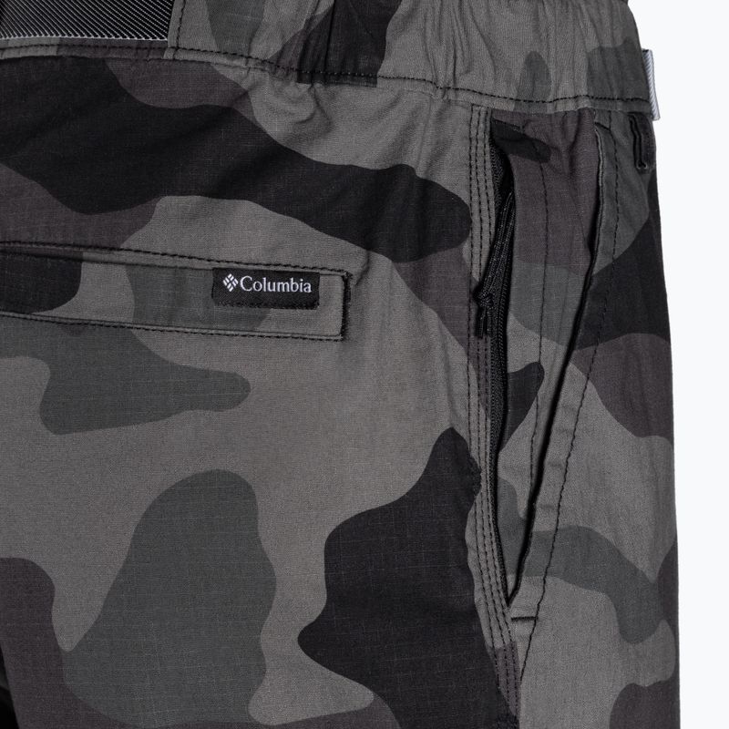 Spodnie trekkingowe męskie Columbia Wallowa Belted black mod camo 11
