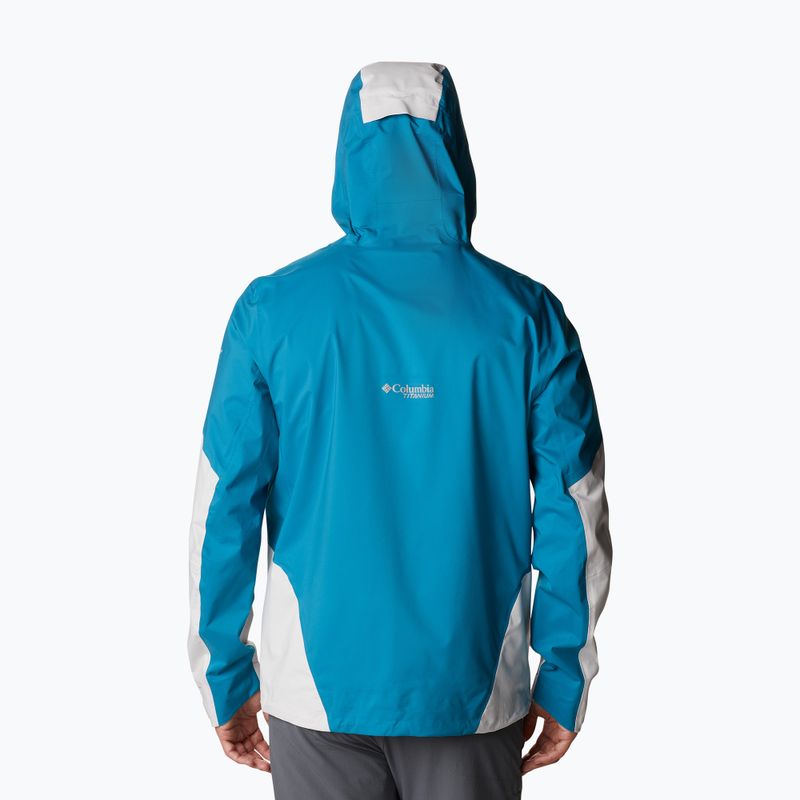 Kurtka przeciwdeszczowa męska Columbia Titan Pass 2.5L nimbus grey/deep marine 5