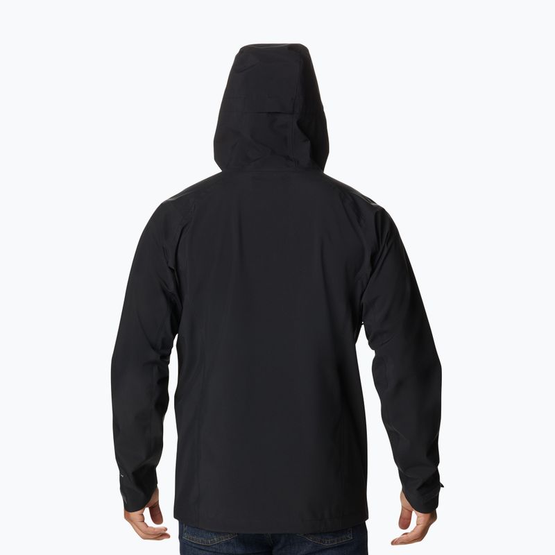 Kurtka przeciwdeszczowa męska Columbia Peak Creek black 3
