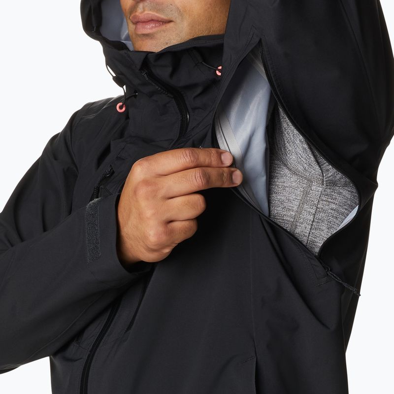 Kurtka przeciwdeszczowa męska Columbia Peak Creek black 5