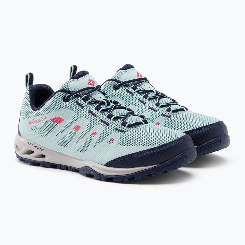 Buty turystyczne damskie Columbia Vapor Vent icy morn/red hibiscus 5