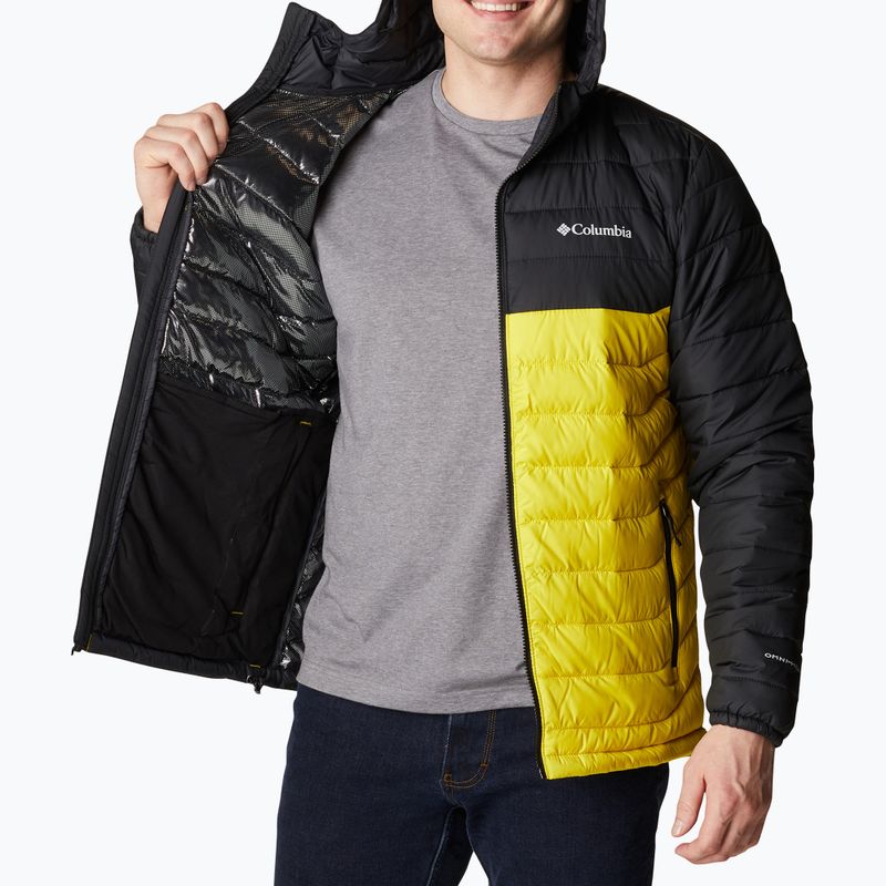 Kurtka męska Columbia Powder Lite Hooded laser lemon/black 14