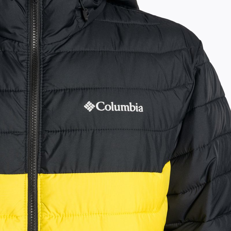 Kurtka męska Columbia Powder Lite Hooded laser lemon/black 3