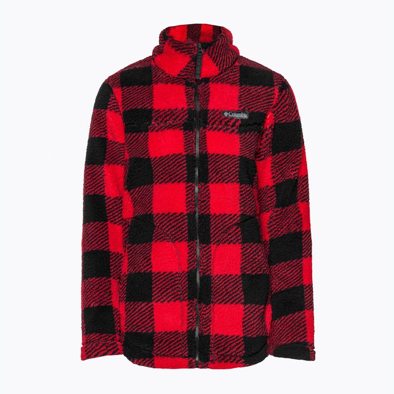 Bluza polarowa damska Columbia West Bend red lily check print