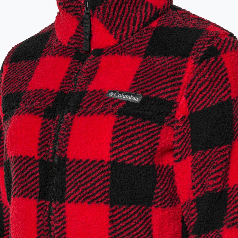 Bluza polarowa damska Columbia West Bend red lily check print 3
