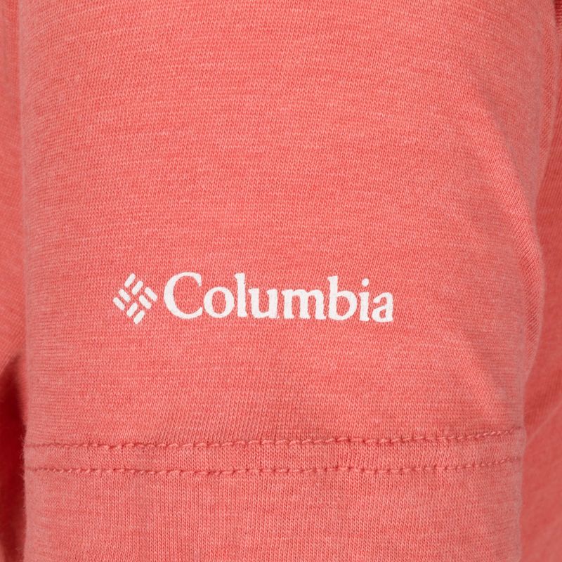 Koszulka trekkingowa damska Columbia Daisy Days Graphic dark coral heather/seek outdoors 10