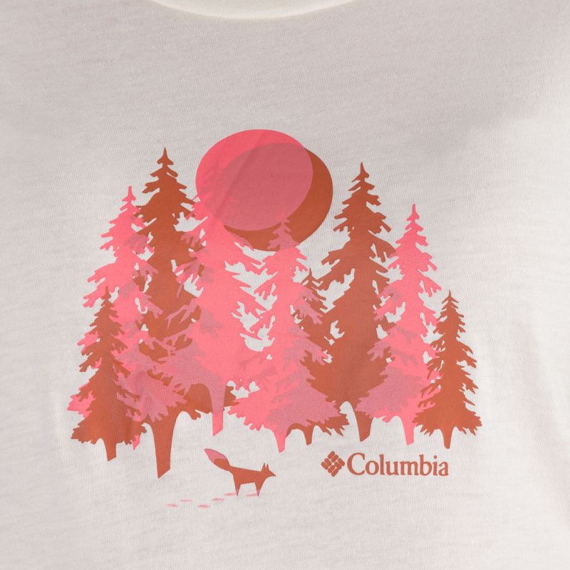 Koszulka trekkingowa damska Columbia Daisy Days Graphic chalk/thru the pines 4