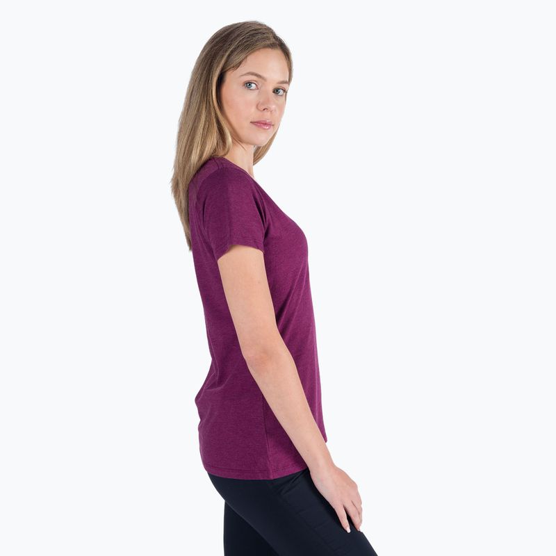 Koszulka trekkingowa damska Columbia Daisy Days Graphic marionberry heather/thru the pines 2