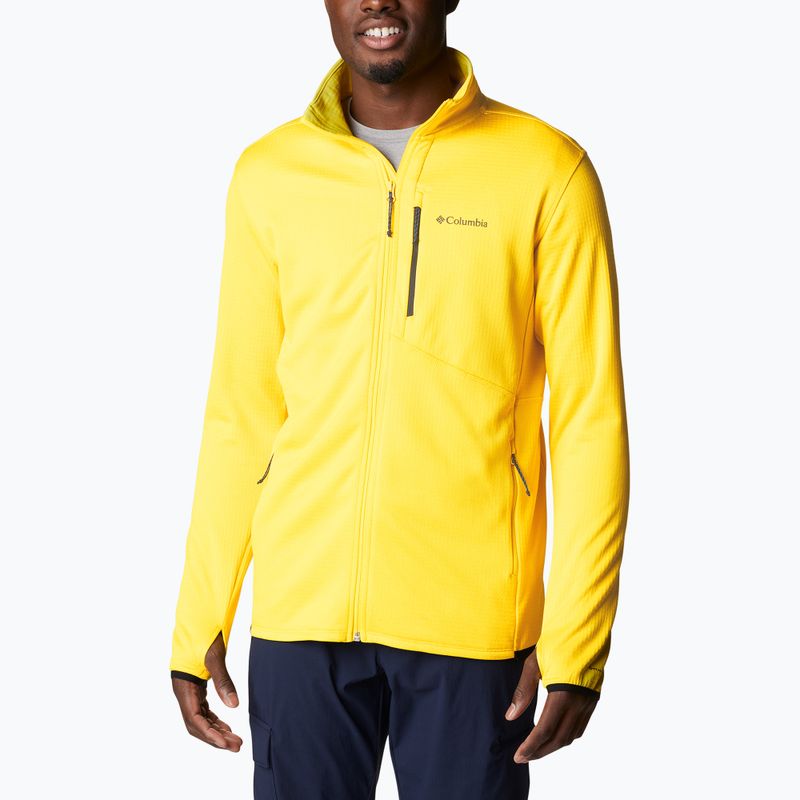 Bluza trekkingowa męska Columbia Park View FZ laser lemon heather