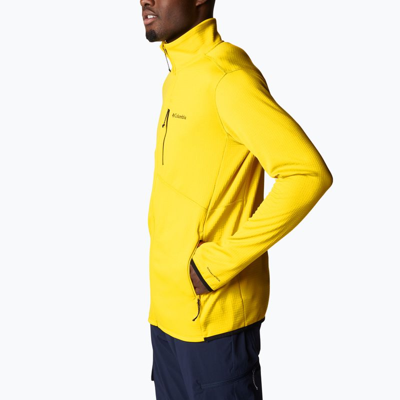 Bluza trekkingowa męska Columbia Park View FZ laser lemon heather 2