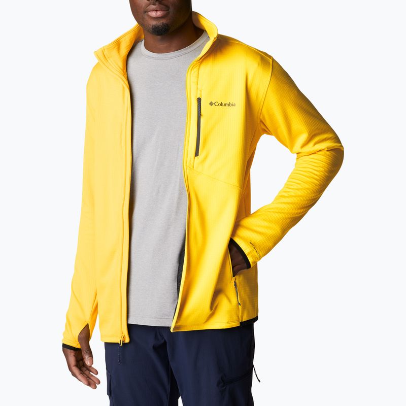 Bluza trekkingowa męska Columbia Park View FZ laser lemon heather 3
