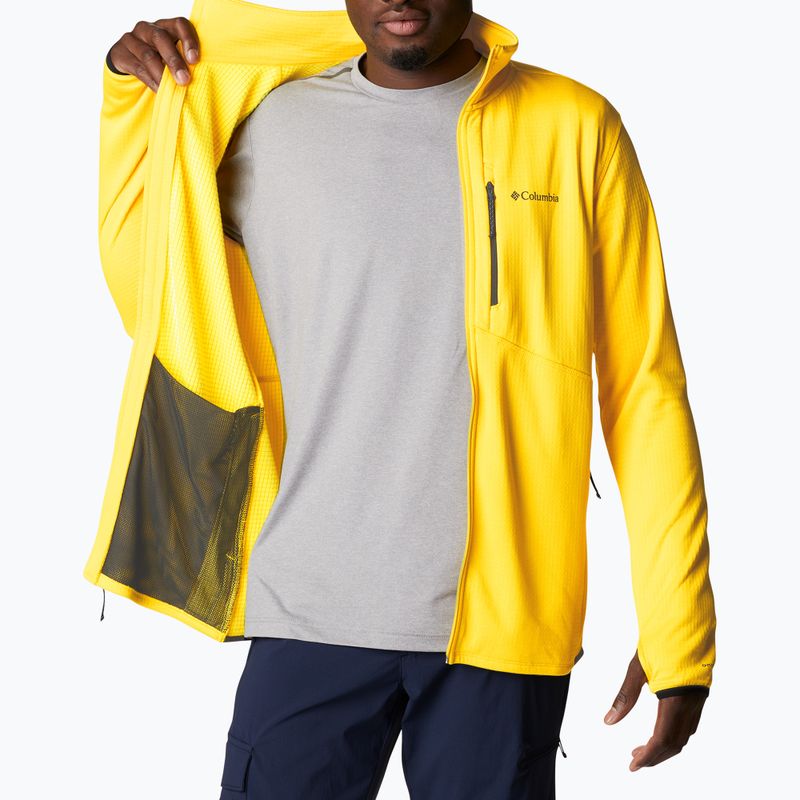 Bluza trekkingowa męska Columbia Park View FZ laser lemon heather 4