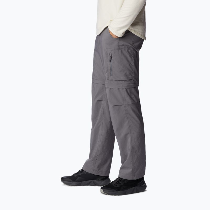 Spodnie trekkingowe męskie Columbia Silver Ridge Utility Convertible city grey 4
