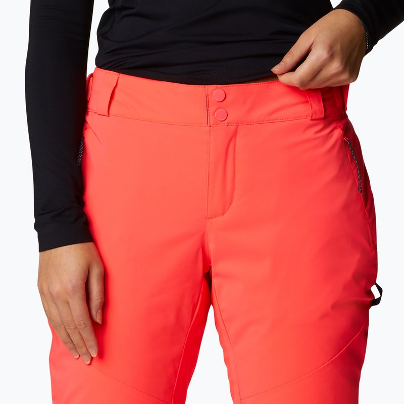 Spodnie narciarskie damskie Columbia Backslope II Insulated neon sunrise 5