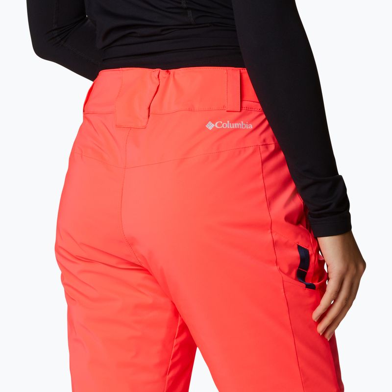 Spodnie narciarskie damskie Columbia Backslope II Insulated neon sunrise 7