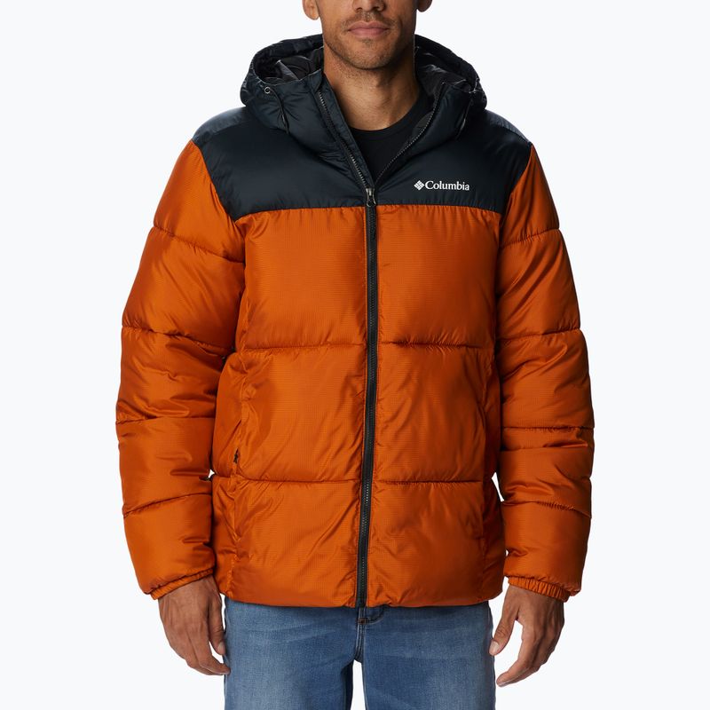 Kurtka męska Columbia Puffect Hooded warm copper/black