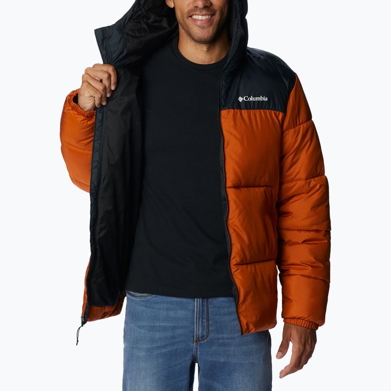 Kurtka męska Columbia Puffect Hooded warm copper/black 5