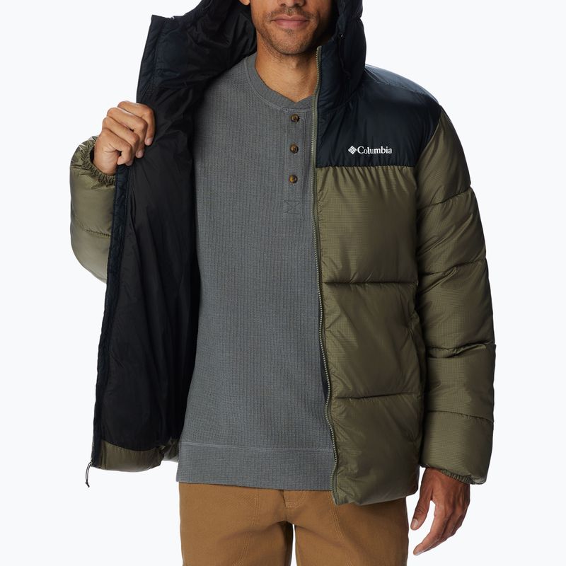 Kurtka męska Columbia Puffect Hooded stone green/black 5