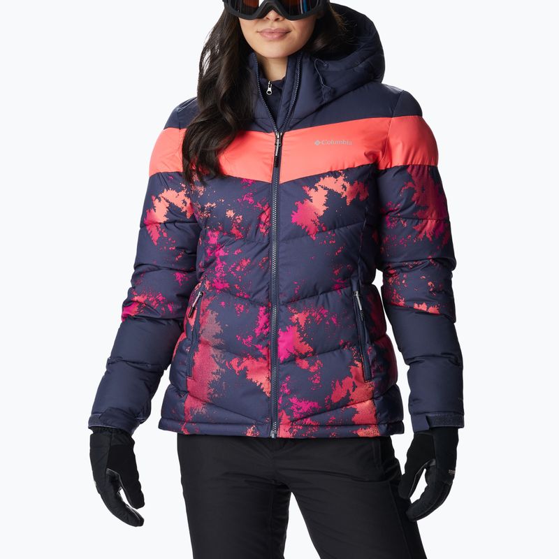 Kurtka narciarska damska Columbia Abbott Peak Insulated nocturnal lookup/nocturnal/neon sun
