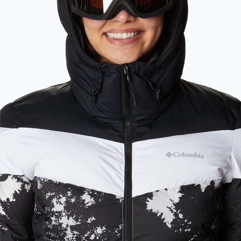Kurtka narciarska damska Columbia Abbott Peak Insulated white lookup print/black/white 4