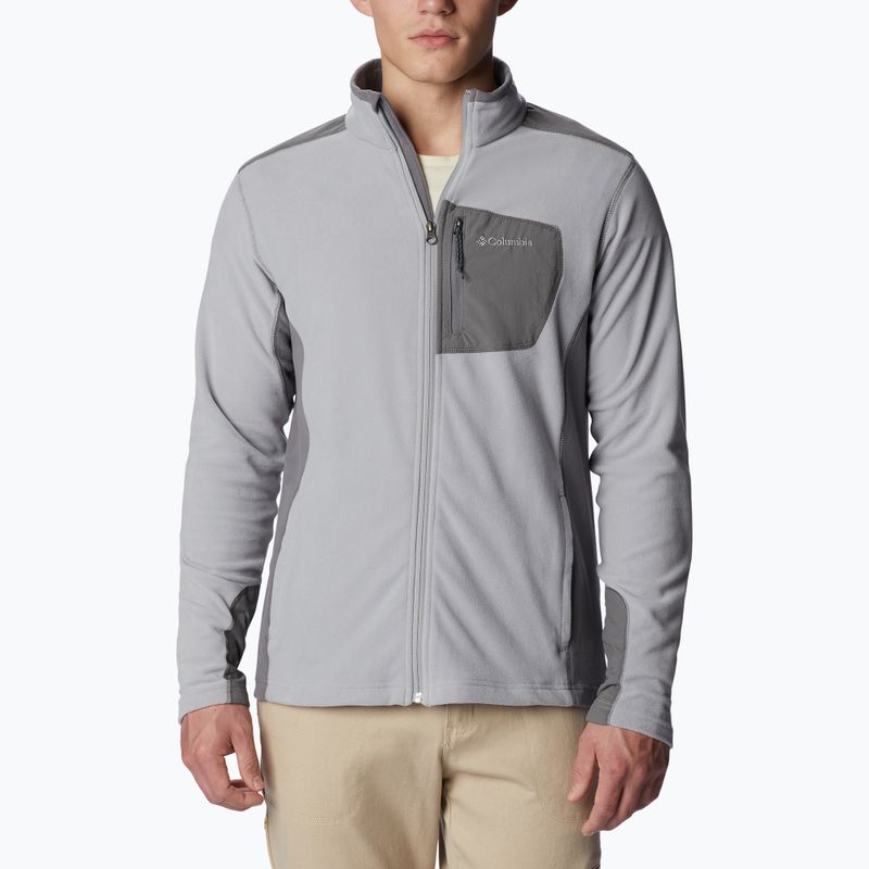 Bluza polarowa męska Columbia Klamath Range Full Zip columbia grey/city grey 3