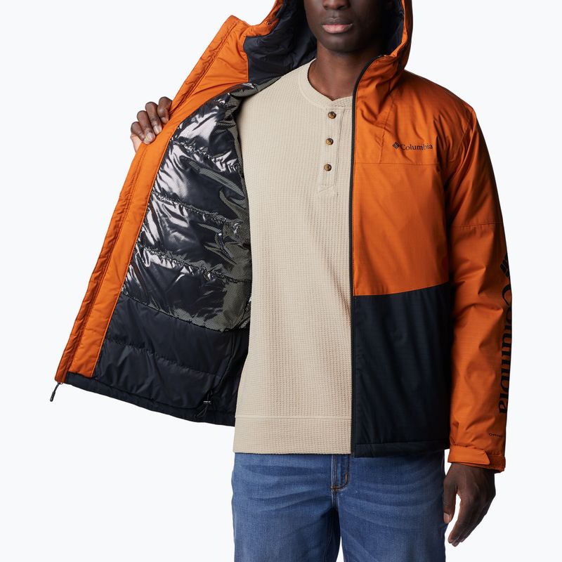 Kurtka zimowa męska Columbia Point Park Insulated warm copper/black 5