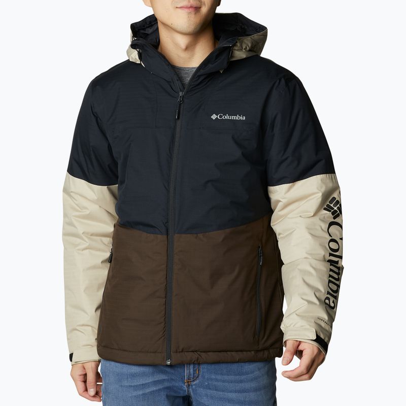 Kurtka zimowa męska Columbia Point Park Insulated black/cordovan/ancient fossil