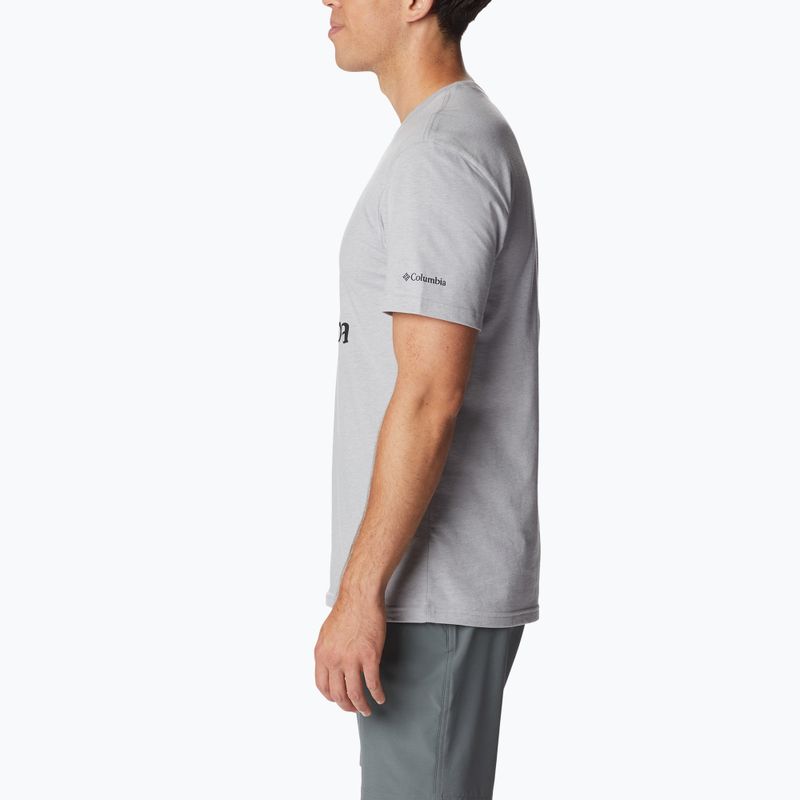 Koszulka męska Columbia CSC Basic Logo columbia grey heather/csc stacked logo 3