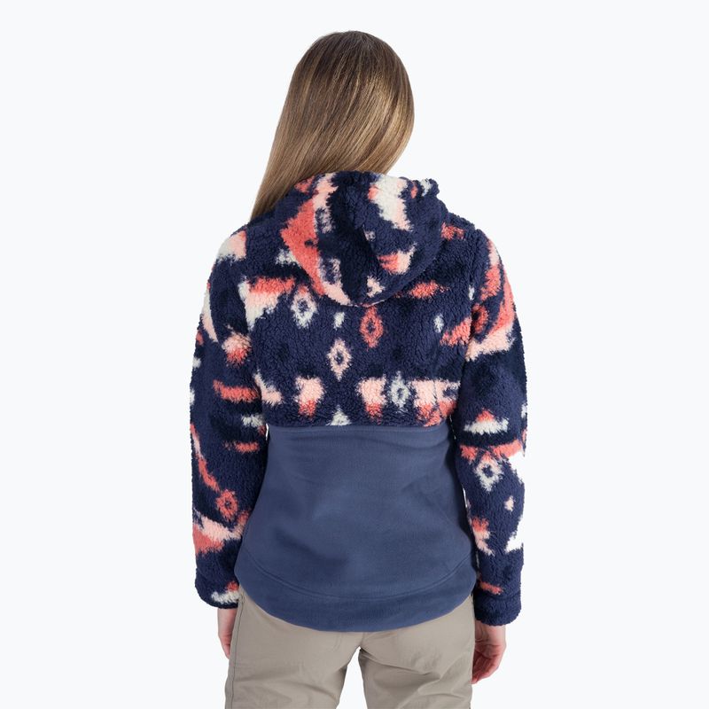 Bluza damska Columbia Winter Pass Sherpa Hooded nocturnal rocky mt print/nocturnal 3