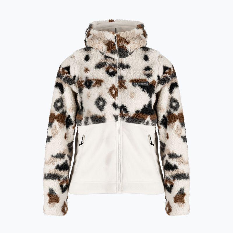 Bluza damska Columbia Winter Pass Sherpa Hooded chalk rocky mt print/chalk 6