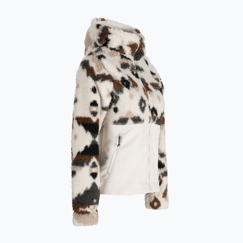 Bluza damska Columbia Winter Pass Sherpa Hooded chalk rocky mt print/chalk 8