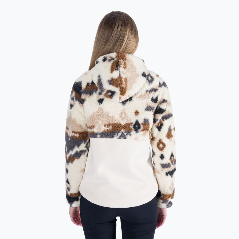 Bluza damska Columbia Winter Pass Sherpa Hooded chalk rocky mt print/chalk 3