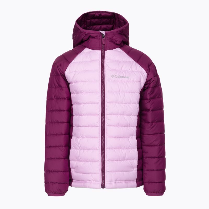 Kurtka dziecięca Columbia Powder Lite Hooded marionberry/aura