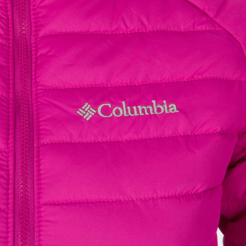 Kurtka dziecięca Columbia Powder Lite Hooded wild fuchsia 3
