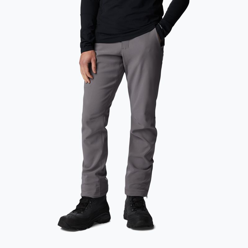Spodnie softshell męskie Columbia Passo Alto III Heat city grey