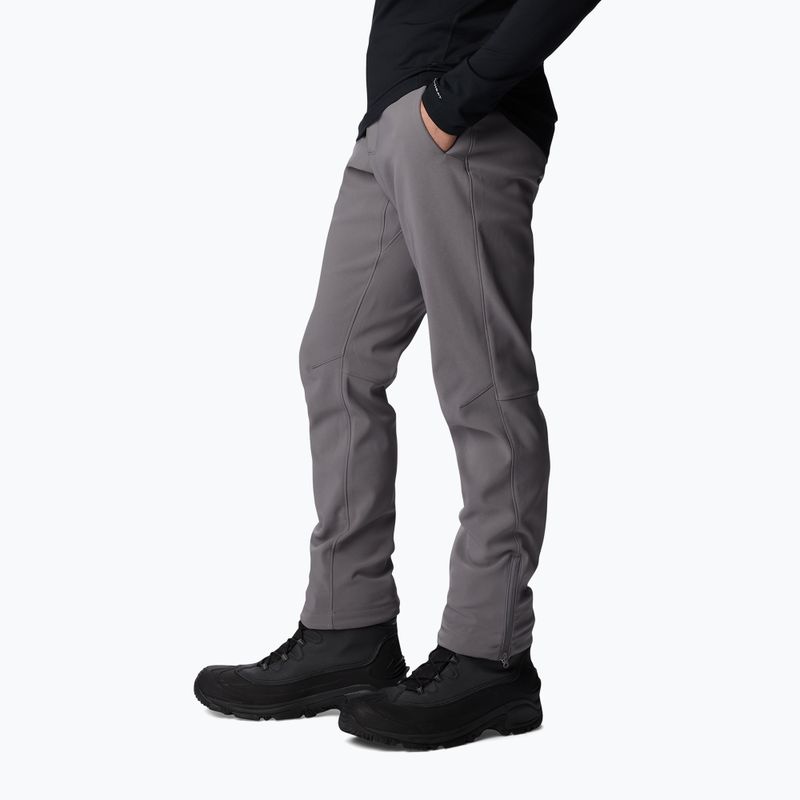 Spodnie softshell męskie Columbia Passo Alto III Heat city grey 3