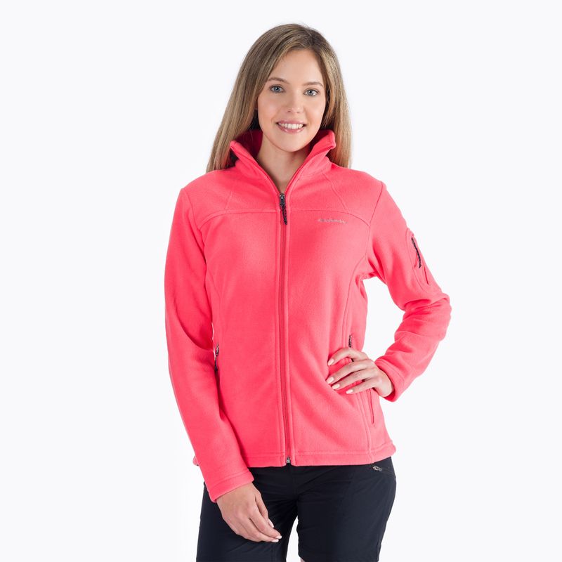 Bluza polarowa damska Columbia Fast Trek II blush pink