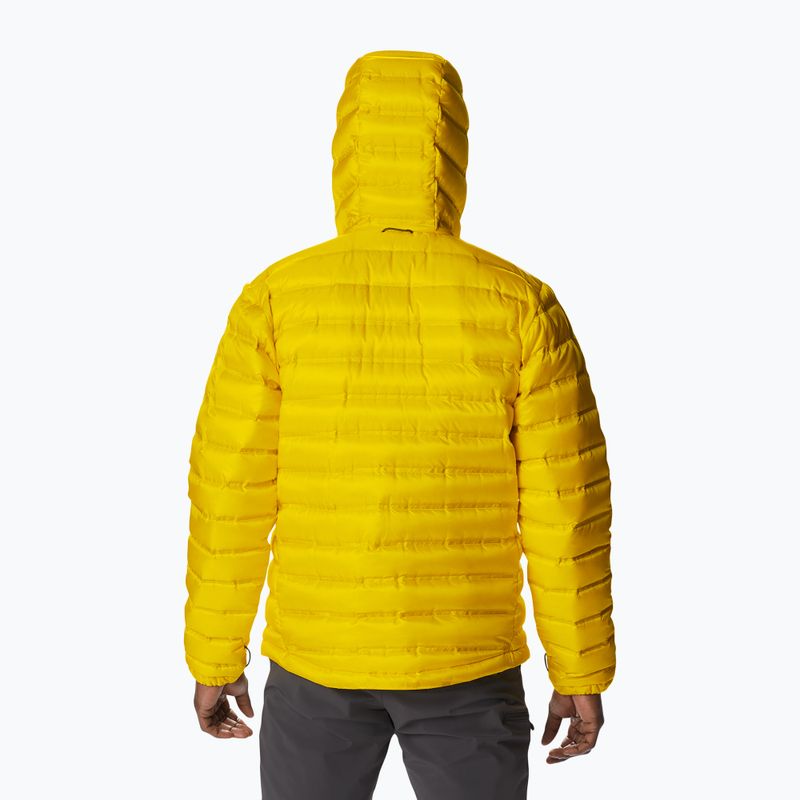 Kurtka puchowa męska Columbia Pebble Peak Down Hooded laser lemon 2