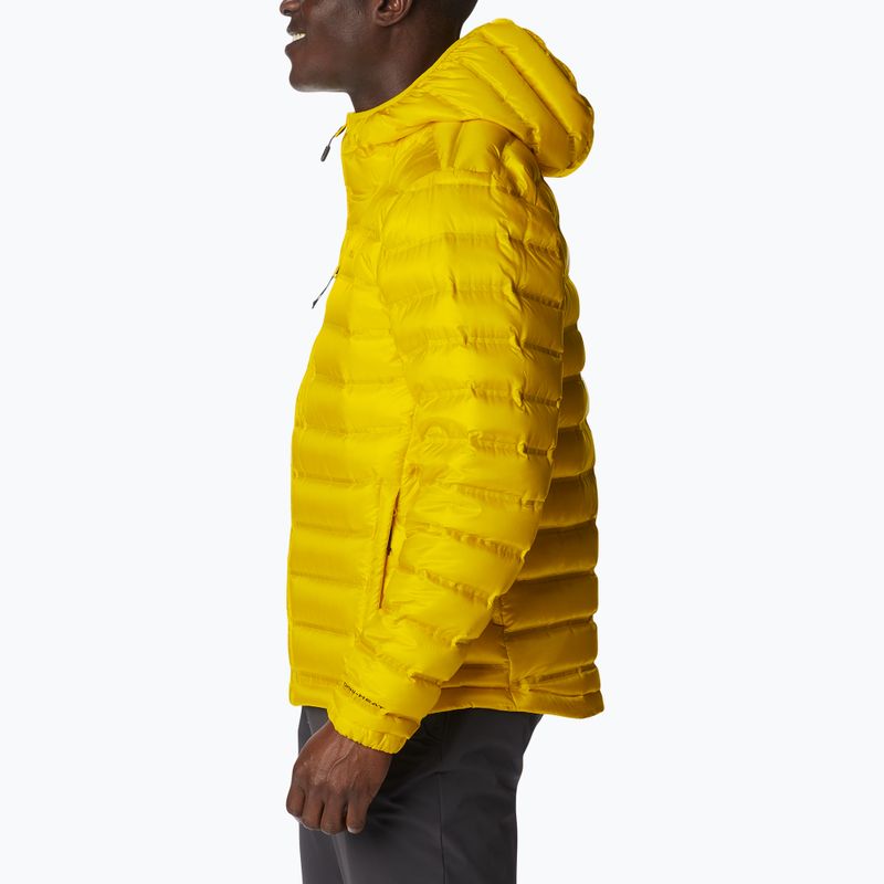 Kurtka puchowa męska Columbia Pebble Peak Down Hooded laser lemon 4